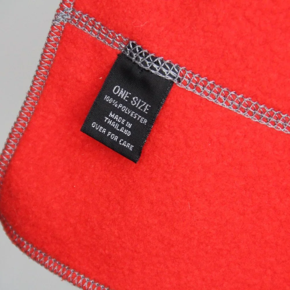 VINTAGE Structure Brand Fleece Scarf 1990's Y2K Red Rare - Picture 6 of 6